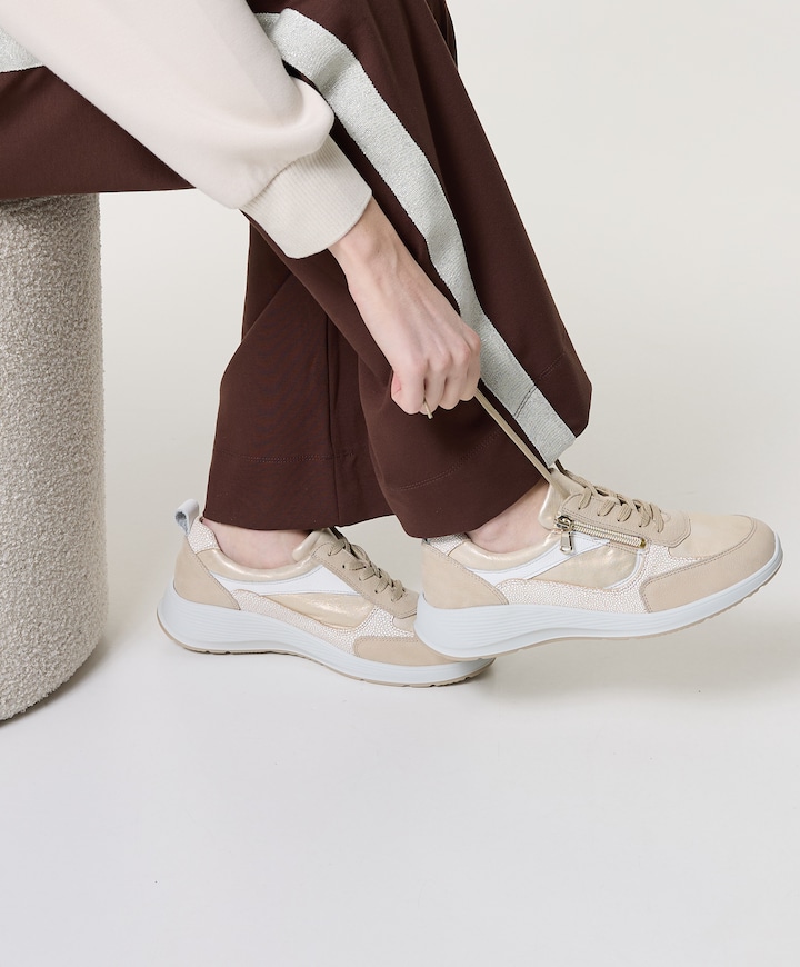 Kalea dames sneakers beige