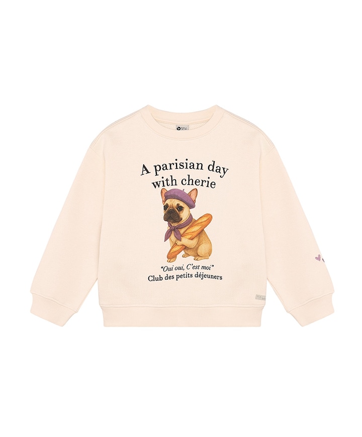 Meisjes sweater ecru