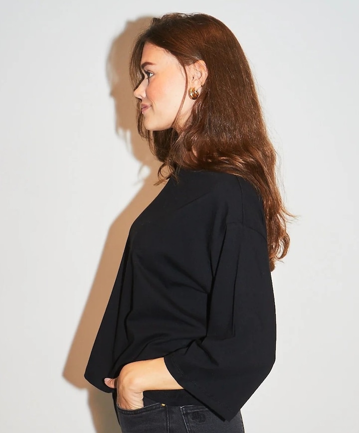 Dames longsleeve zwart