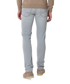 Nick Slim 5 Pocket heren jeans grijs