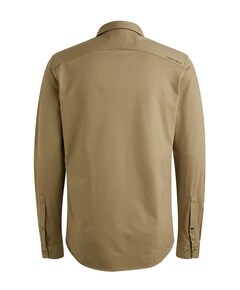 Heren overhemd lange mouw beige