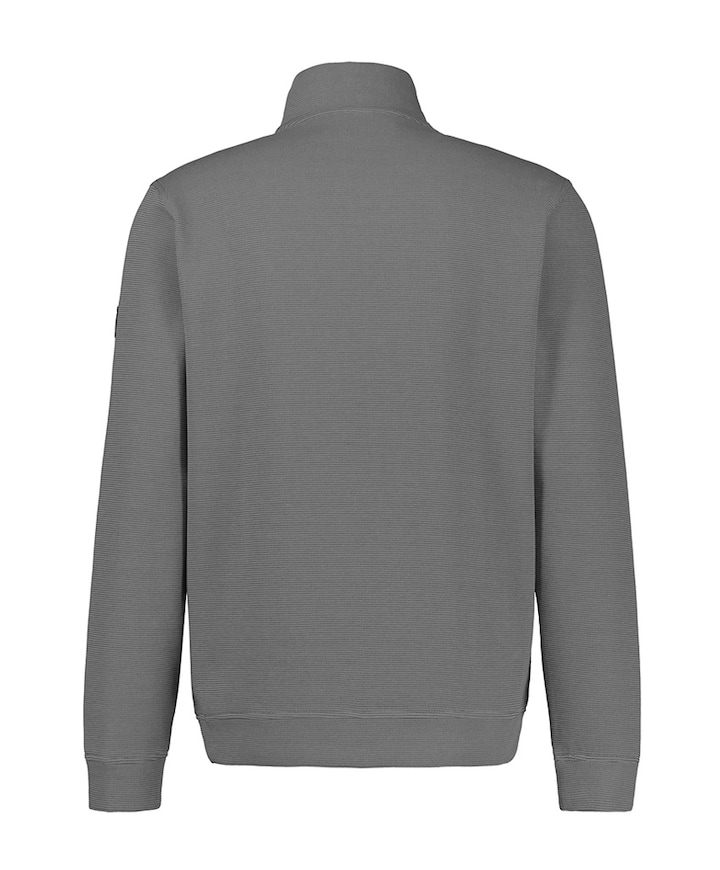 Heren trui met rits grijs