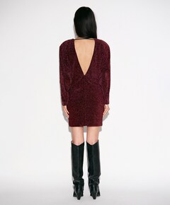 Dames jurk bordeaux
