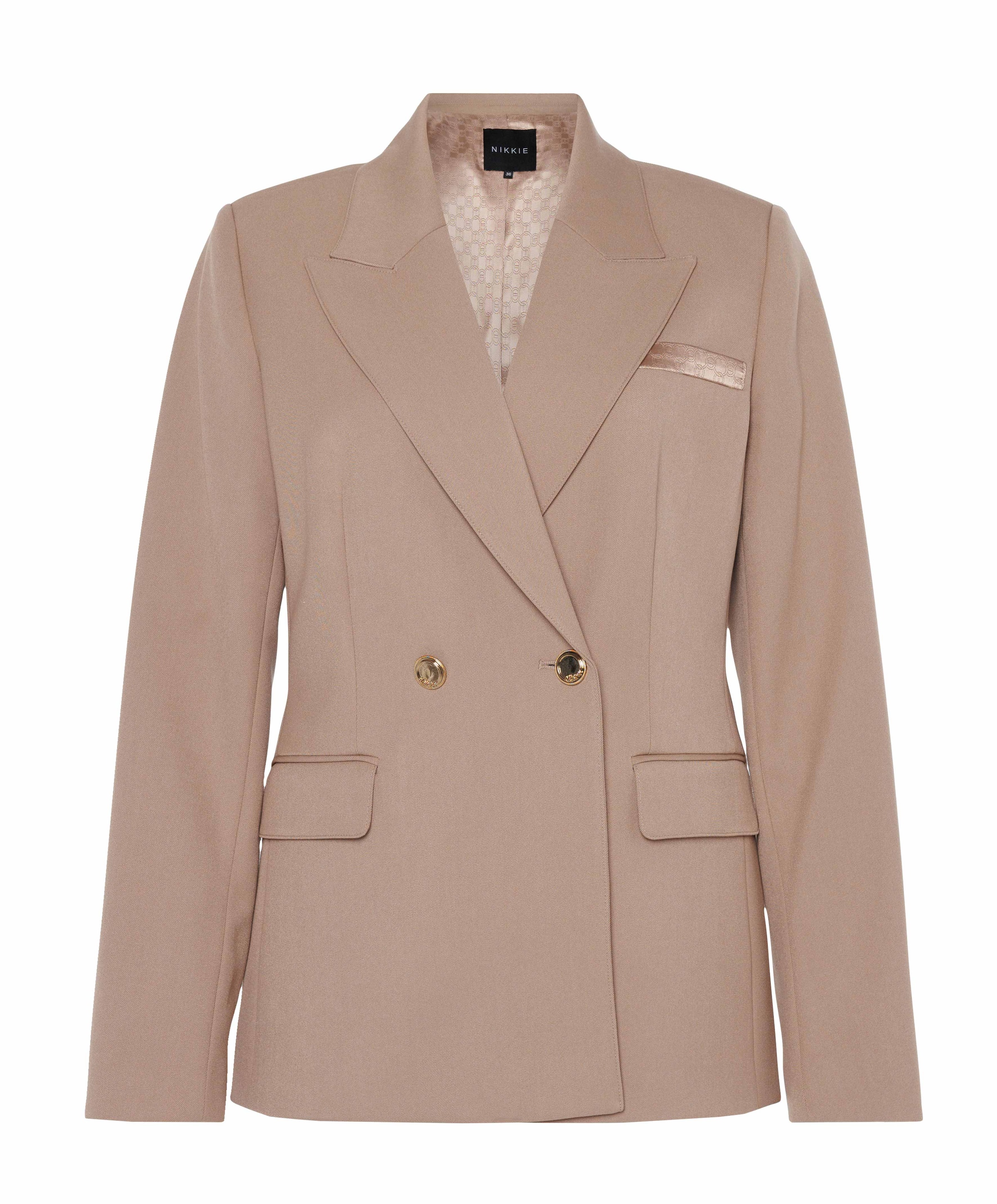 Dames blazer beige