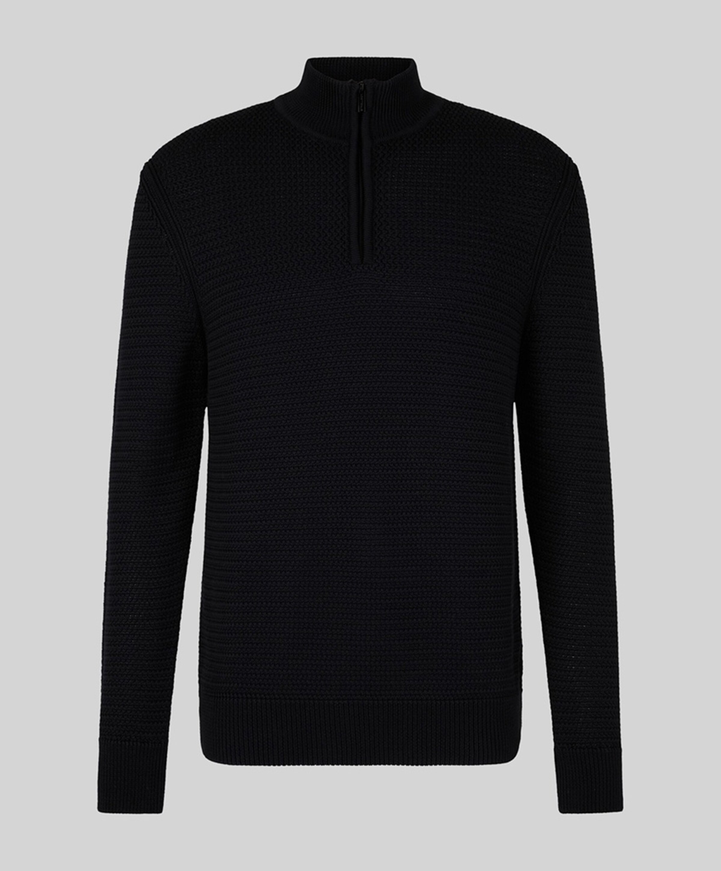 Trui met rits zwart
