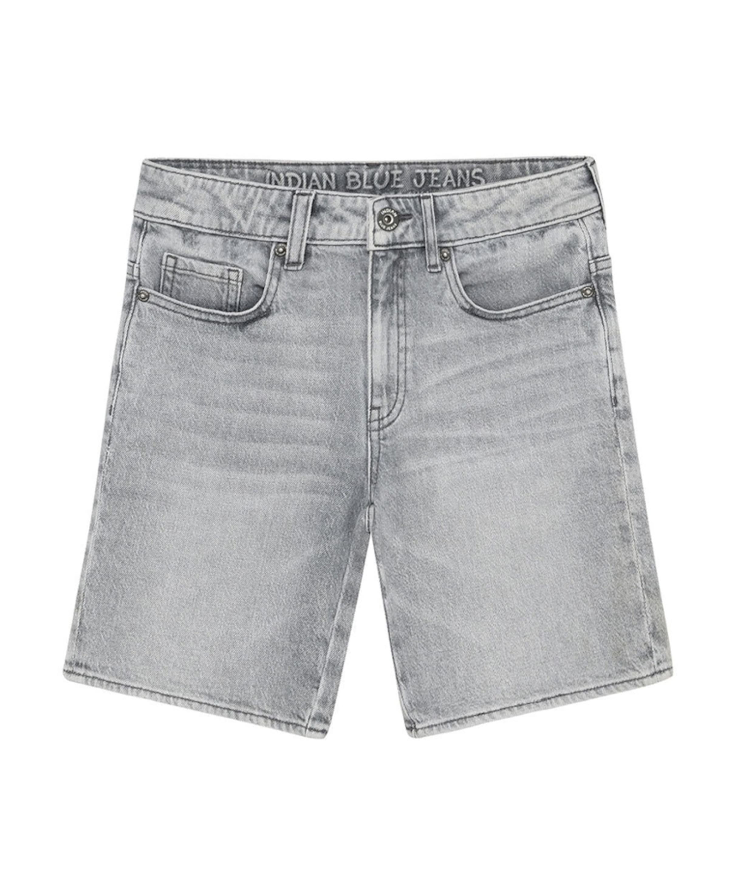 Wide Denim Grey Jeans jongens korte broek grijs