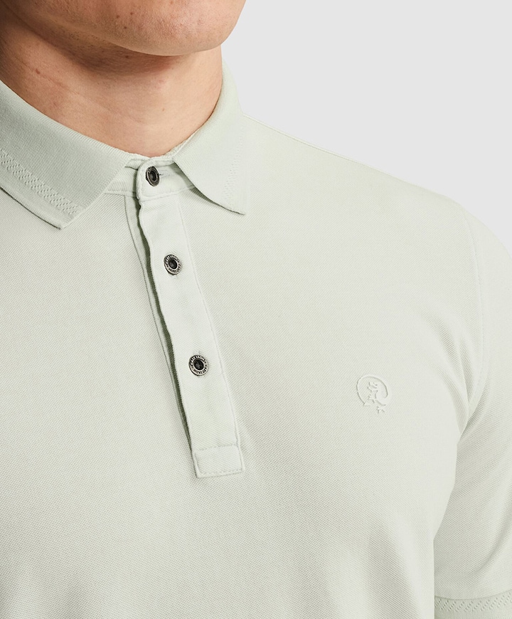 Heren polo blauw