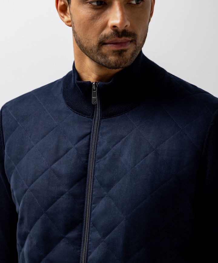 Heren vest blauw