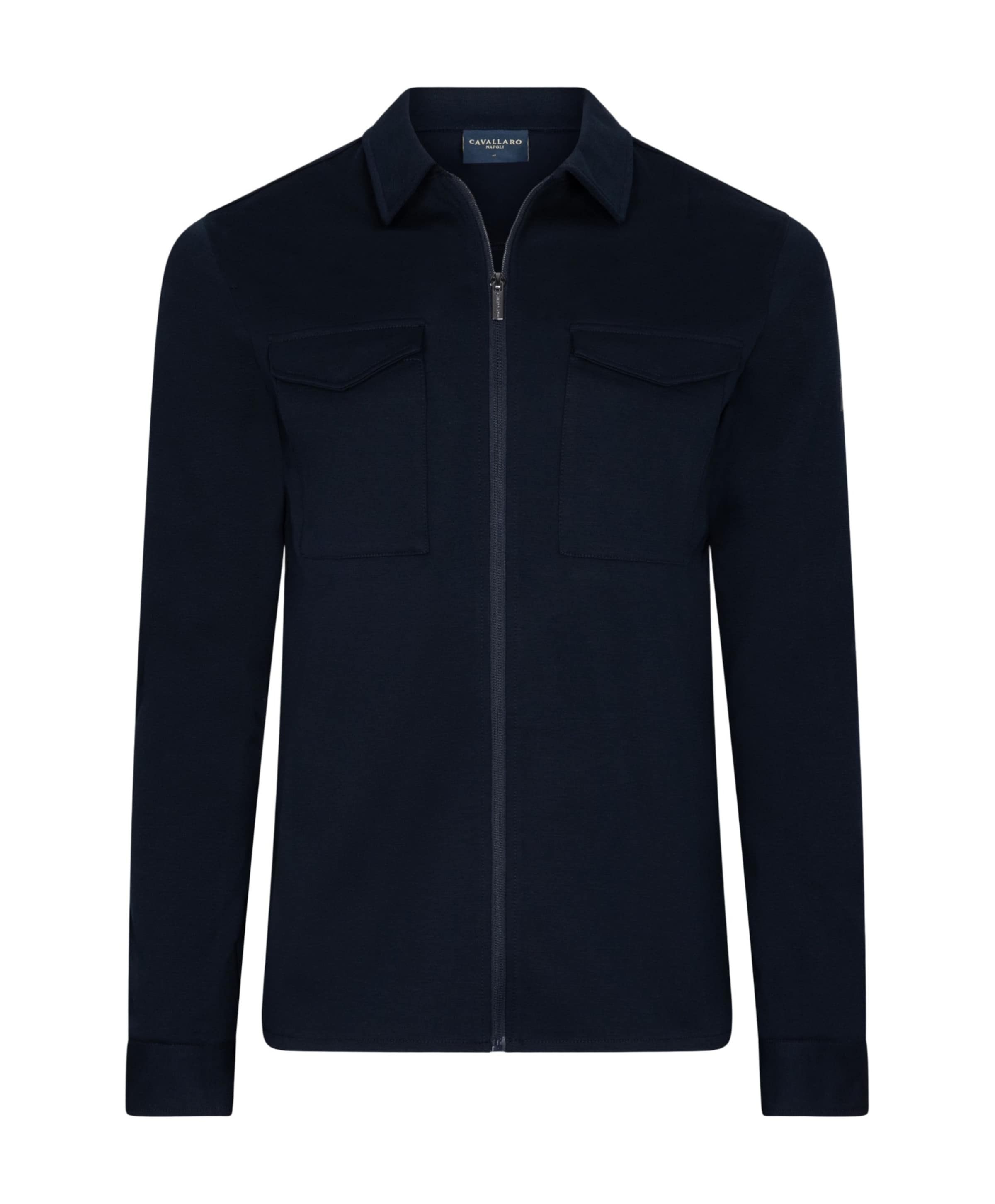 Heren overshirt blauw