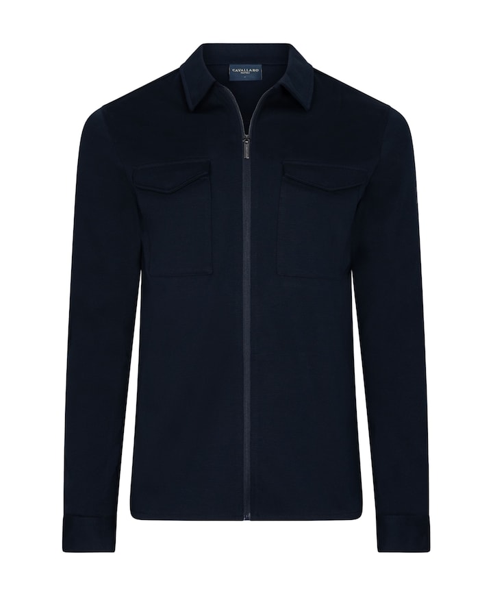 Heren overshirt blauw