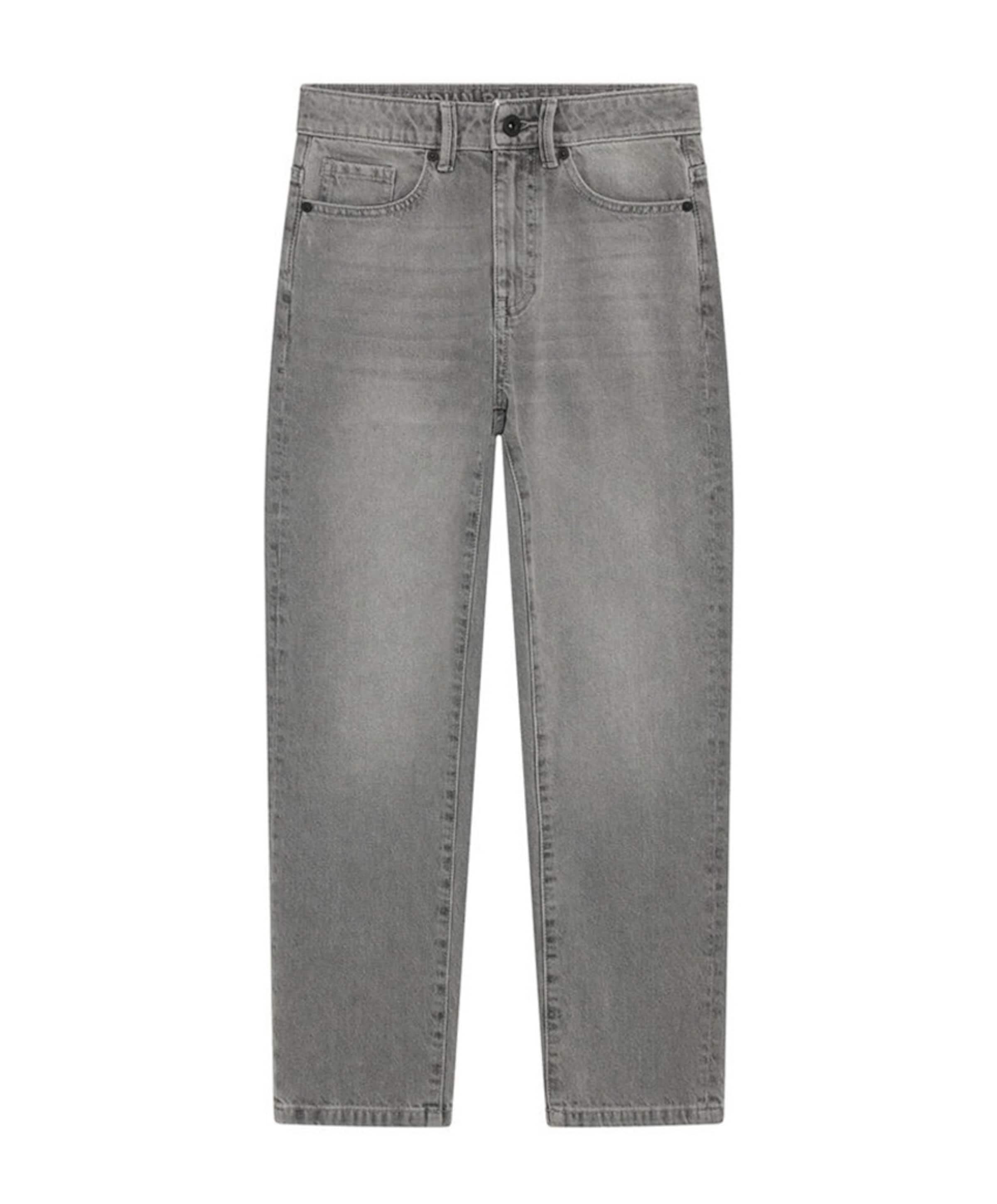 Baggy Straight Fit jongens jeans grijs