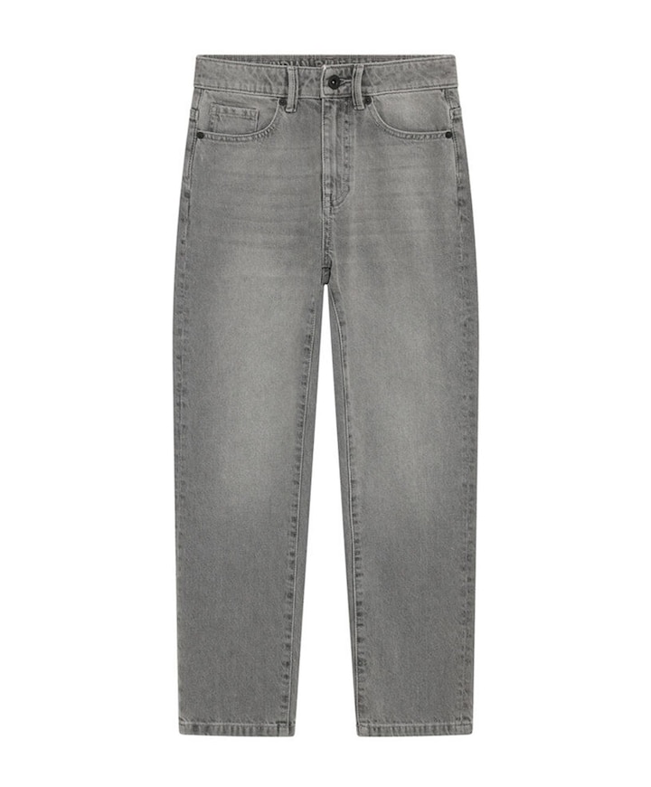 Baggy Straight Fit jongens jeans grijs