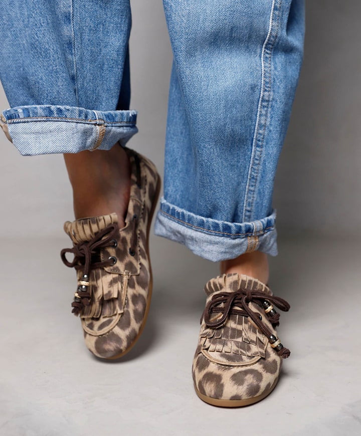 June Loua dames loafers bruin