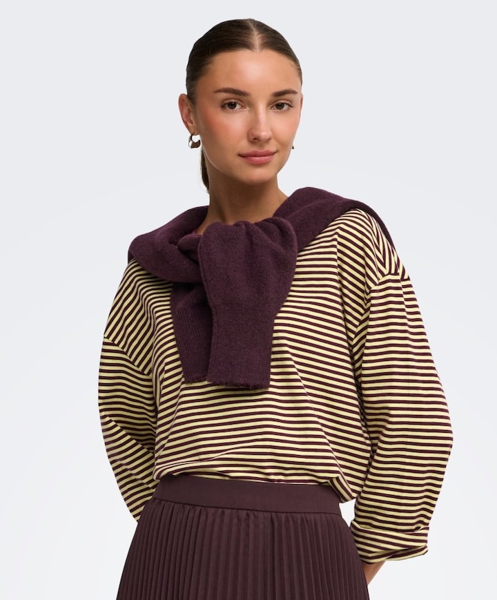 Dames longsleeve geel