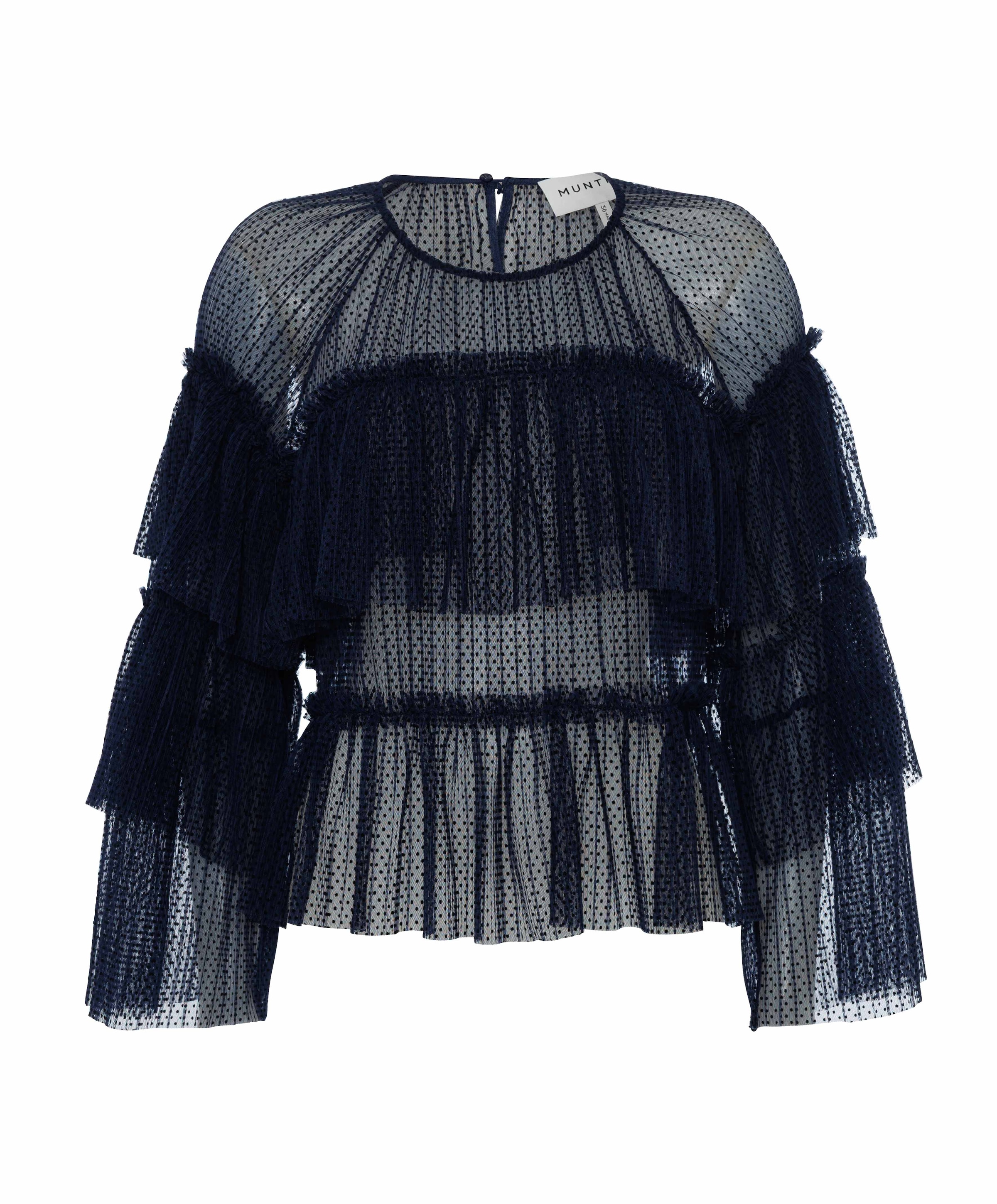 Dames blouse blauw