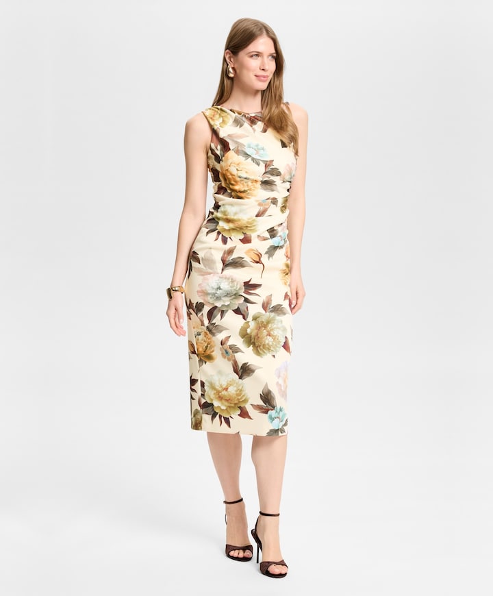 Dames jurk beige