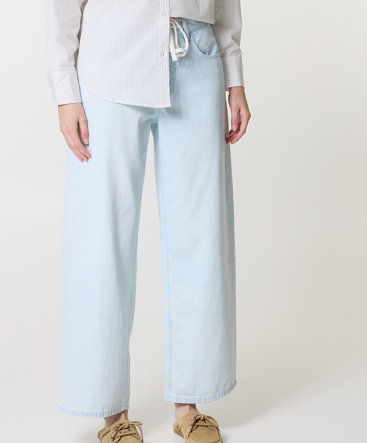 Baggy dames jeans blauw