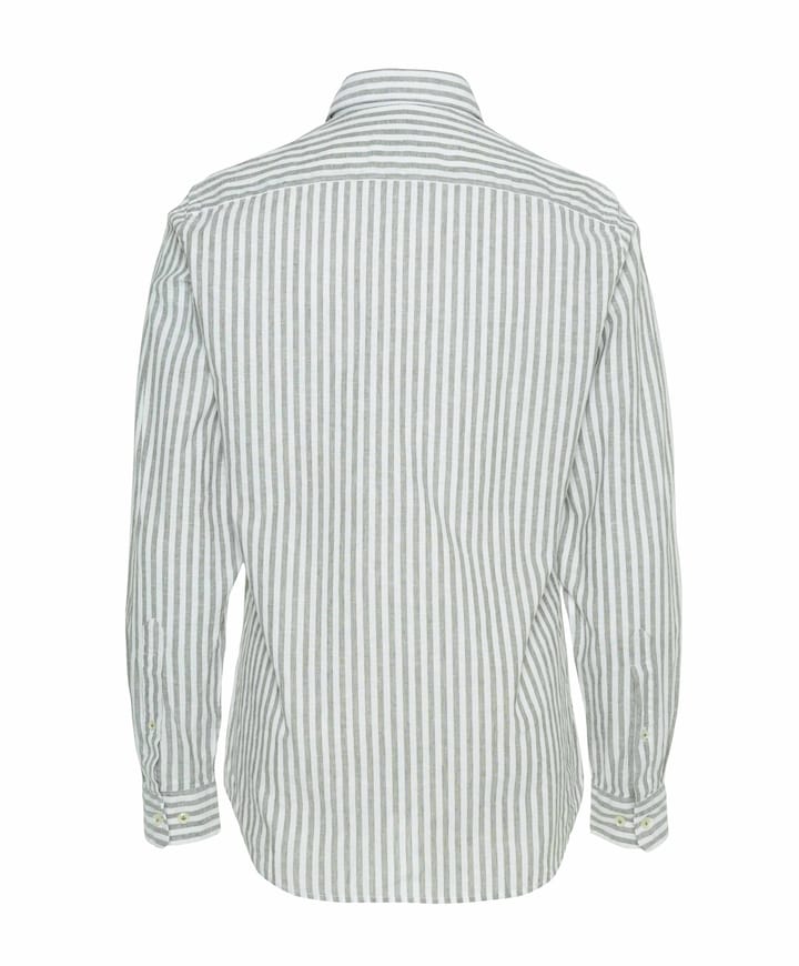 Heren overhemd lange mouw groen