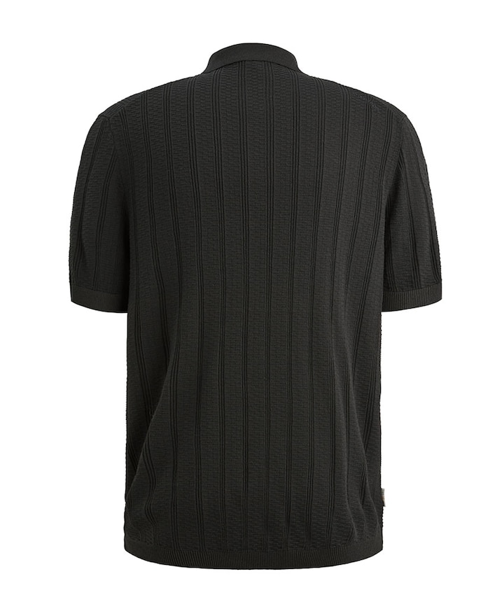 Heren polo zwart