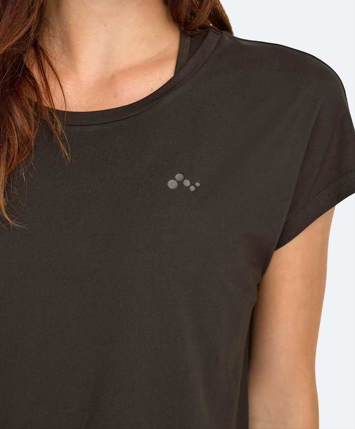 Dames t-shirt bruin
