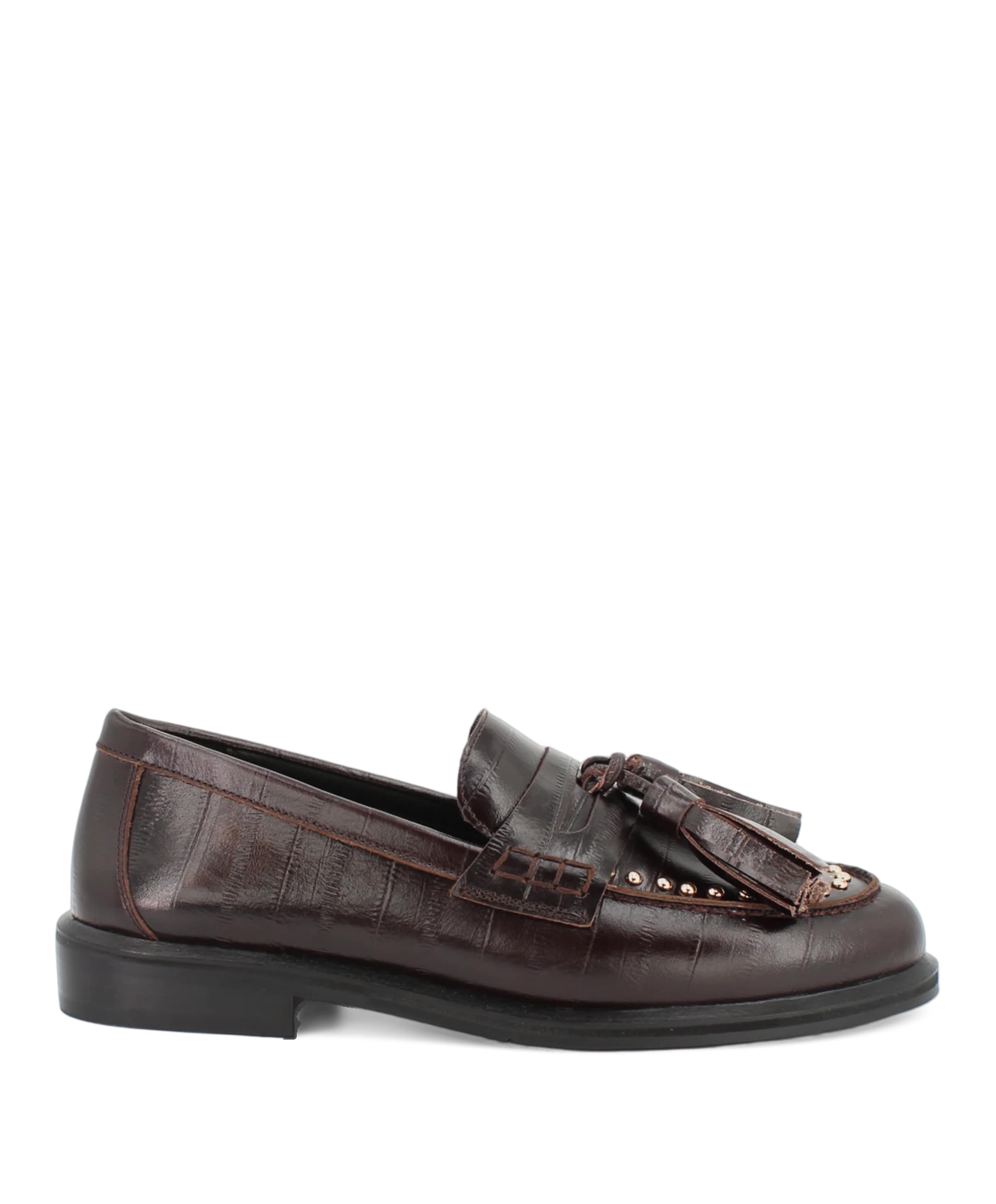 dames loafers bruin