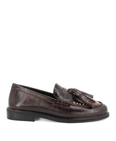 dames loafers bruin