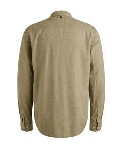 Heren overhemd lange mouw groen