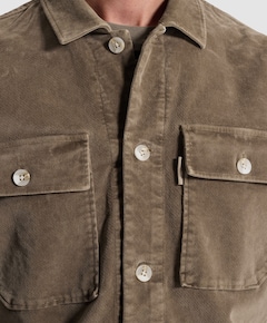 Heren overshirt bruin