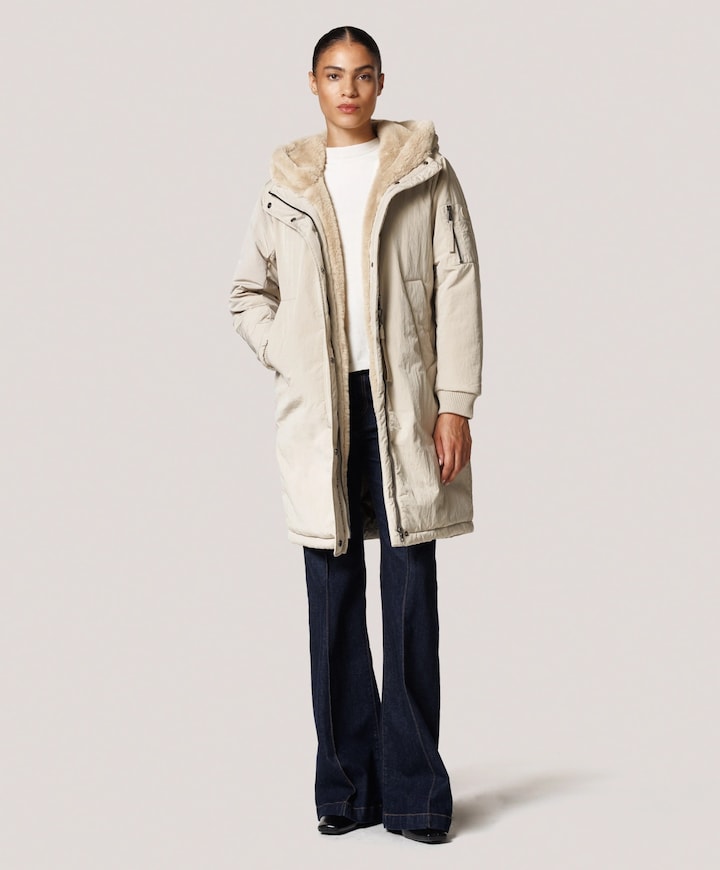 Dames jas beige