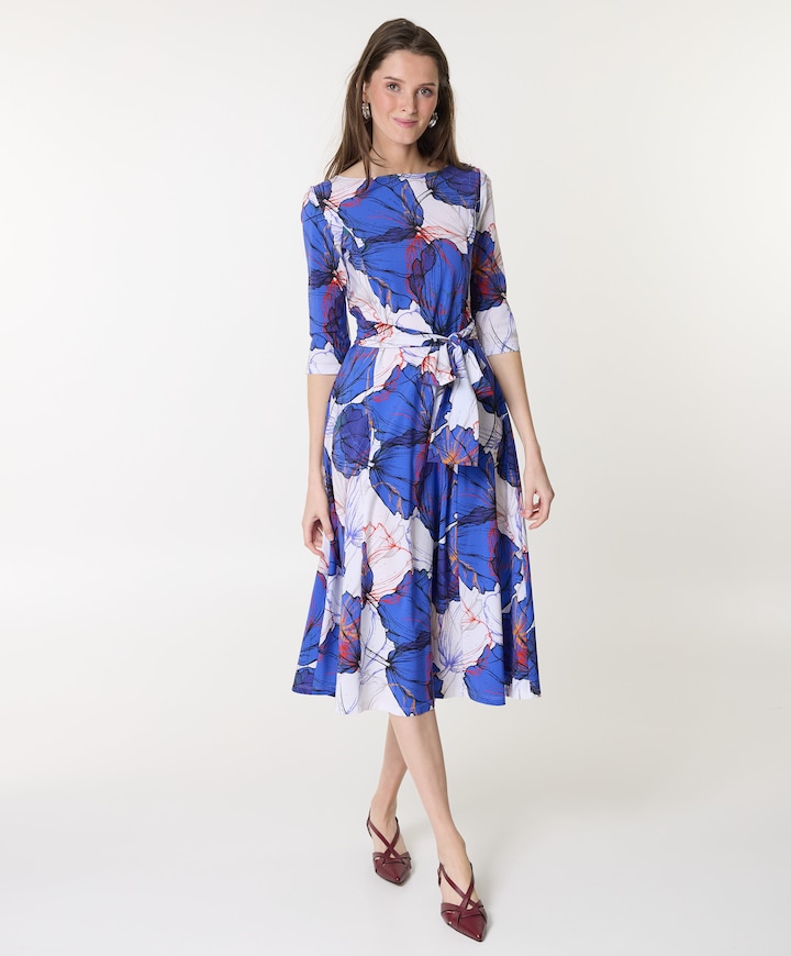 Dames jurk blauw