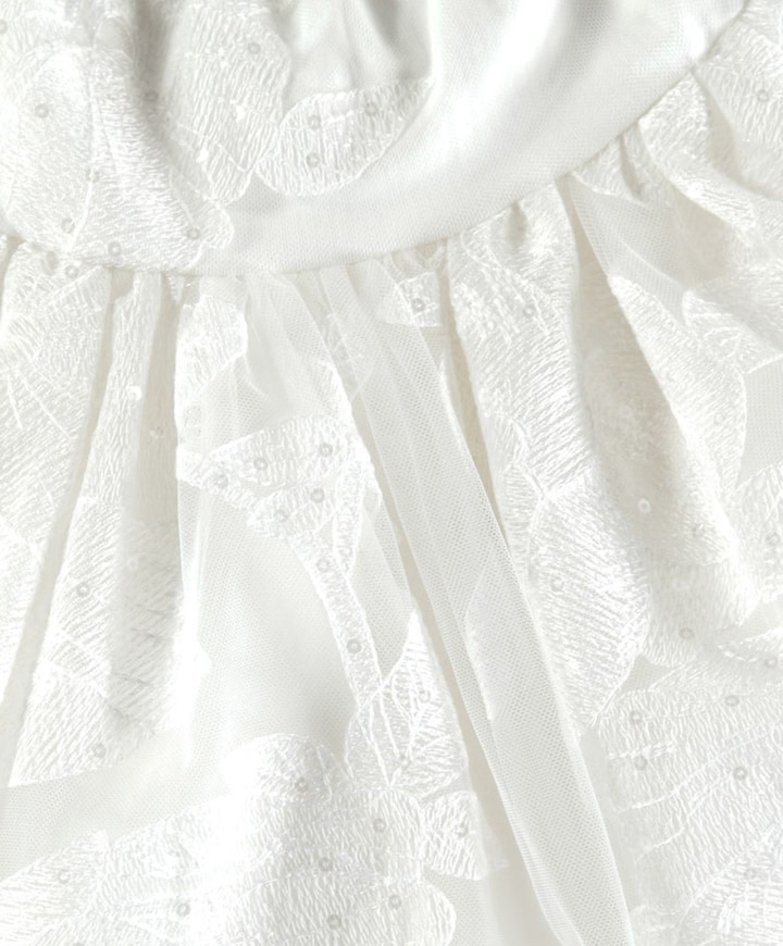 Meisjes jurk ecru