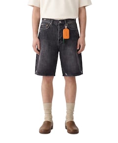 Denim Shorts heren korte broek zwart