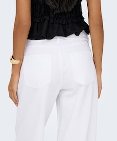 ONLGIANNA MW STRAIGHT DOT211 DNM NO dames jeans wit