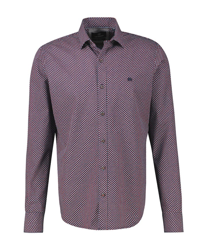 Overhemd lange mouw blauw