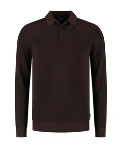 Heren polo bruin