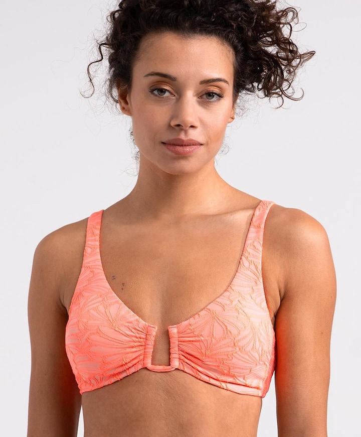 Dames bikinitop oranje