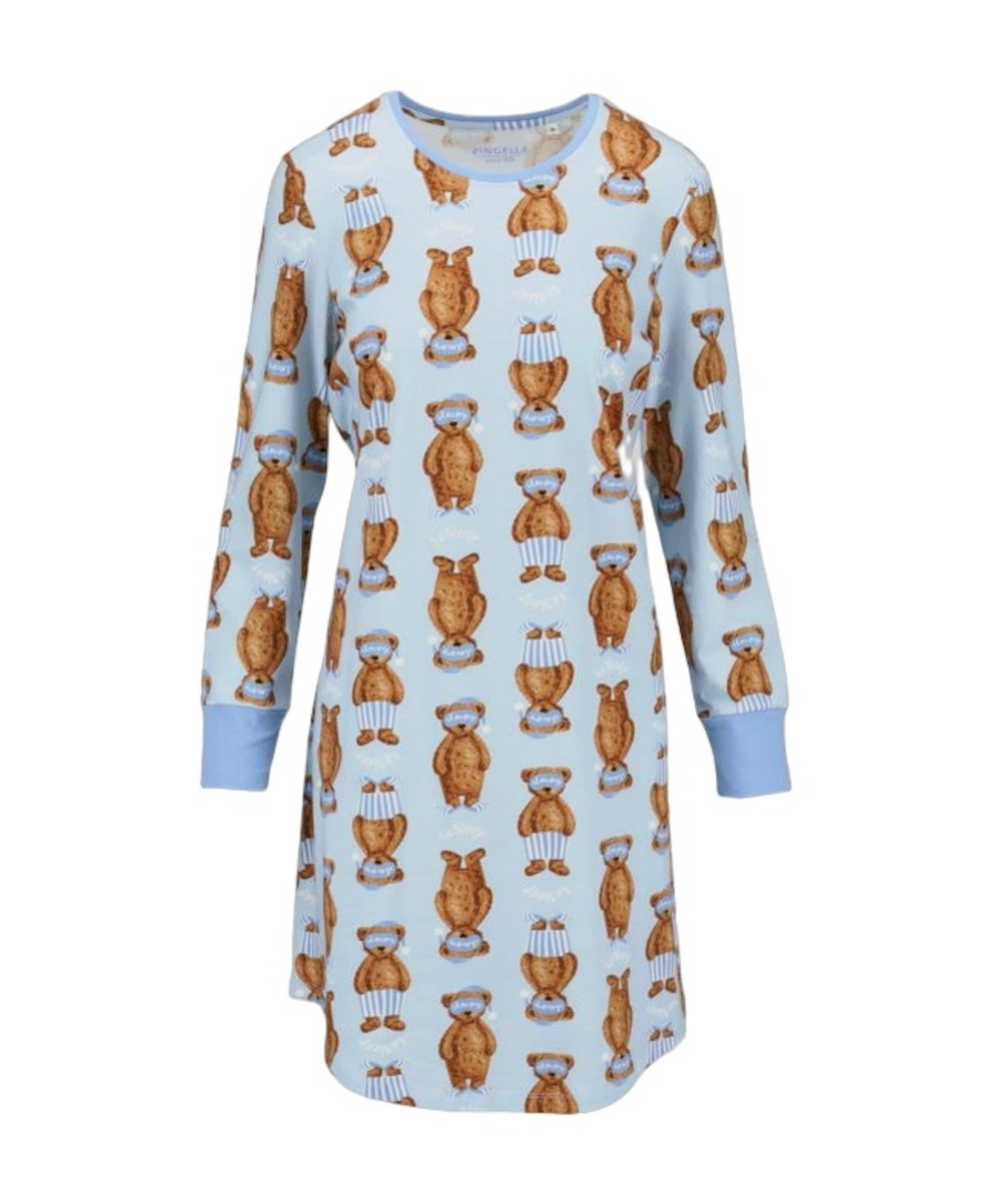 Dames nachthemd blauw