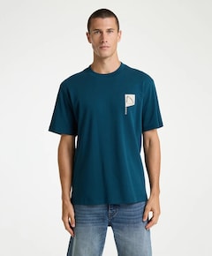 Heren T-shirt blauw