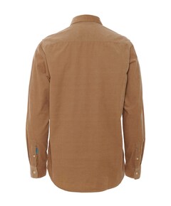 Heren overhemd lange mouw beige