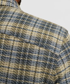 Heren overshirt grijs