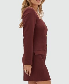 Dames jurk bordeaux