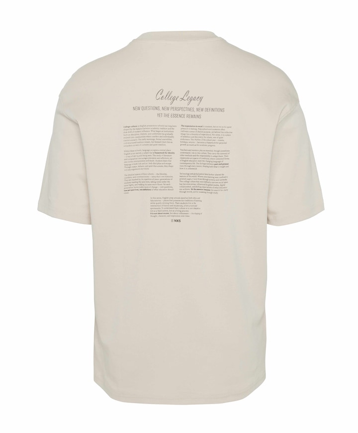 Heren T-shirt beige