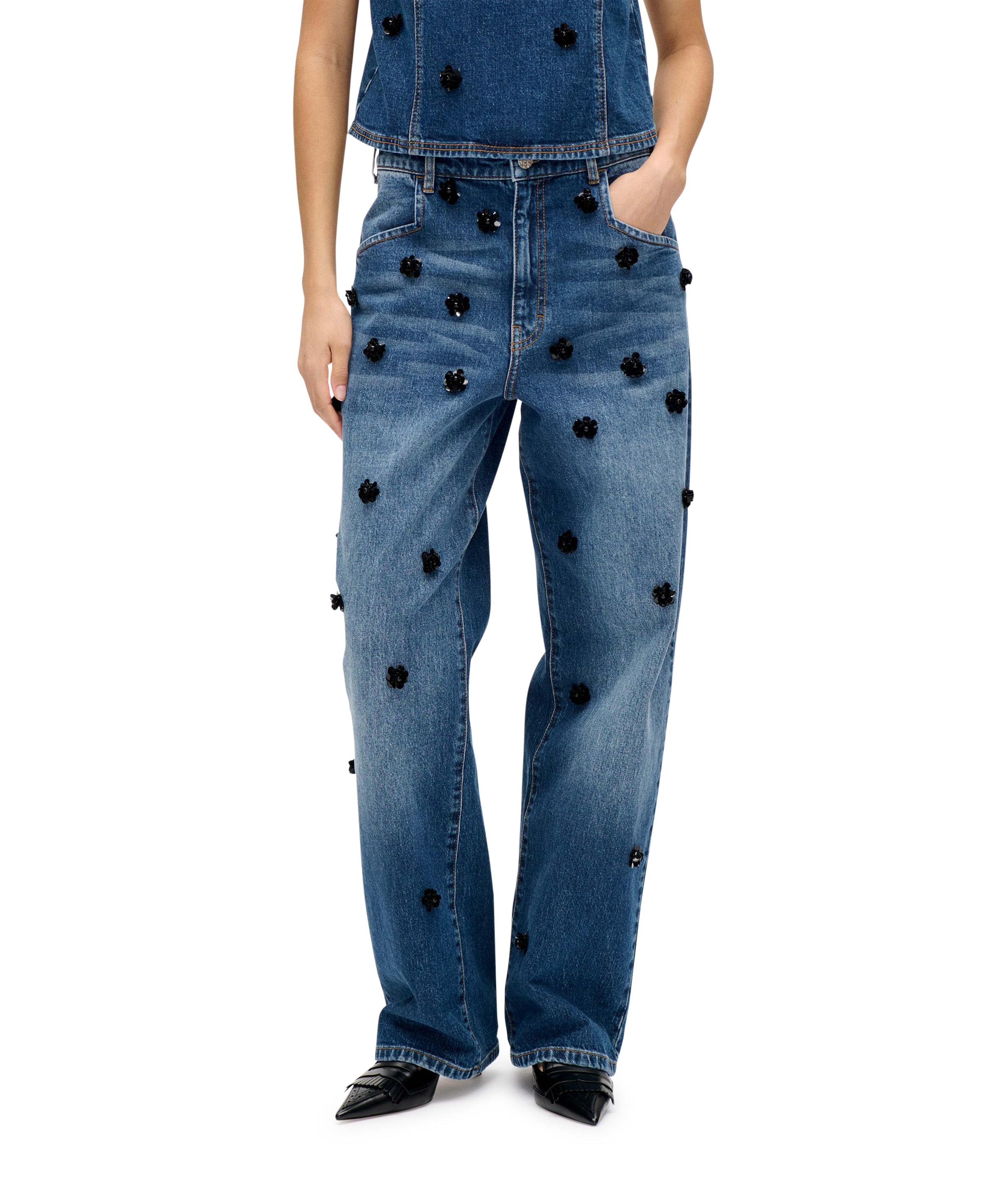 NARANE dames jeans blauw