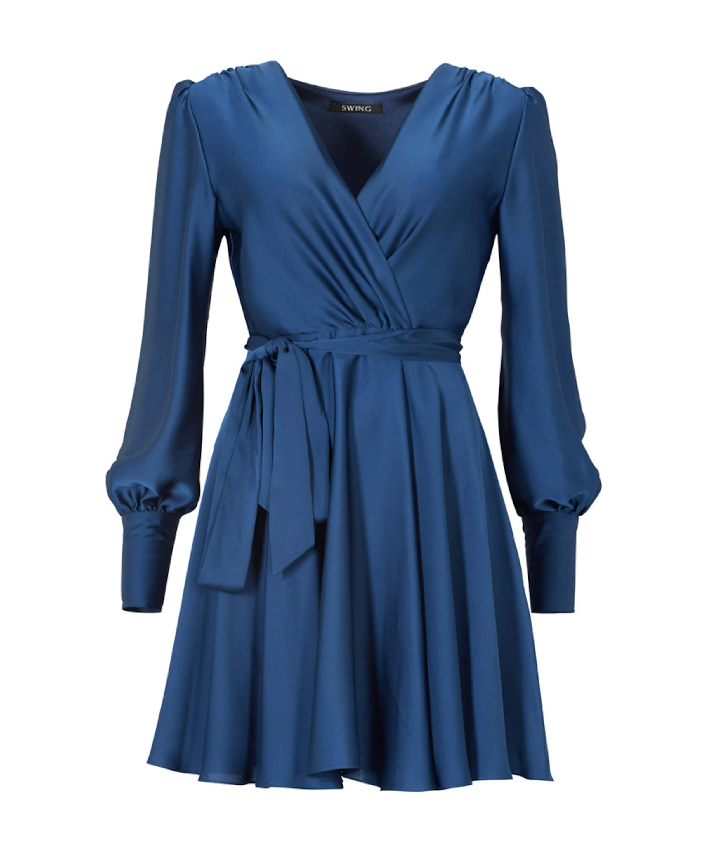 Swing cocktailjurk online blauw