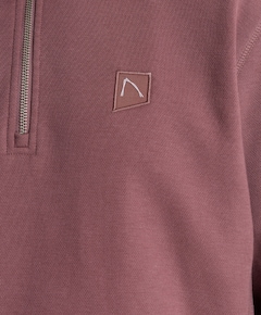 Heren trui met rits roze