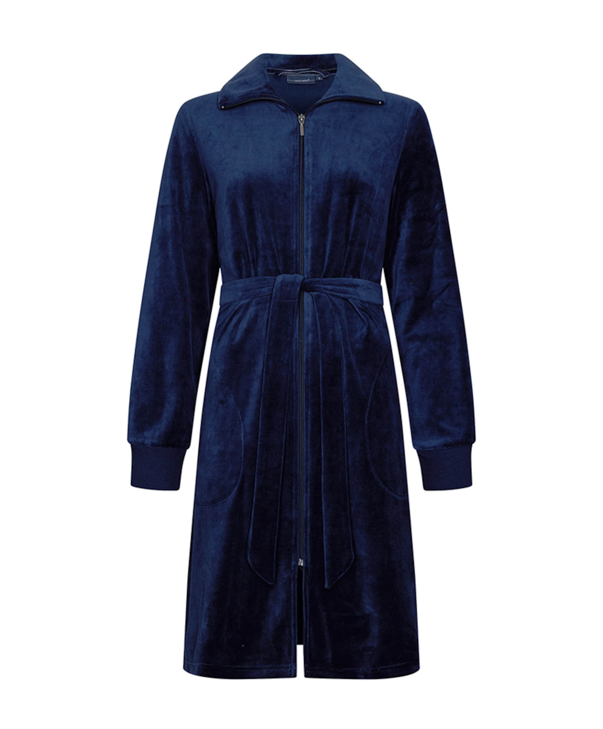 Dames ochtendjas blauw