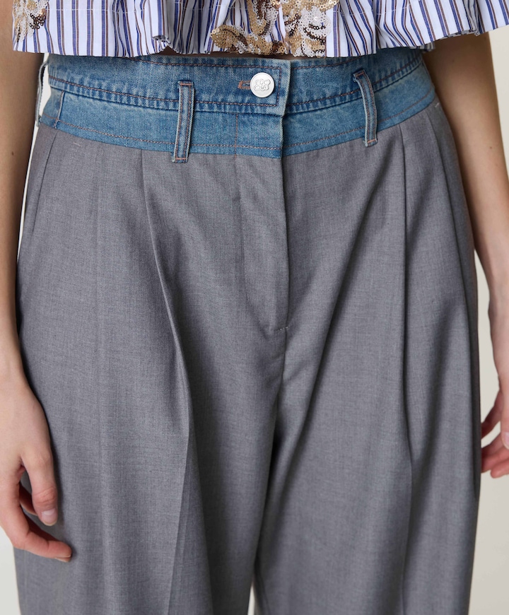 NORMAY dames broek grijs