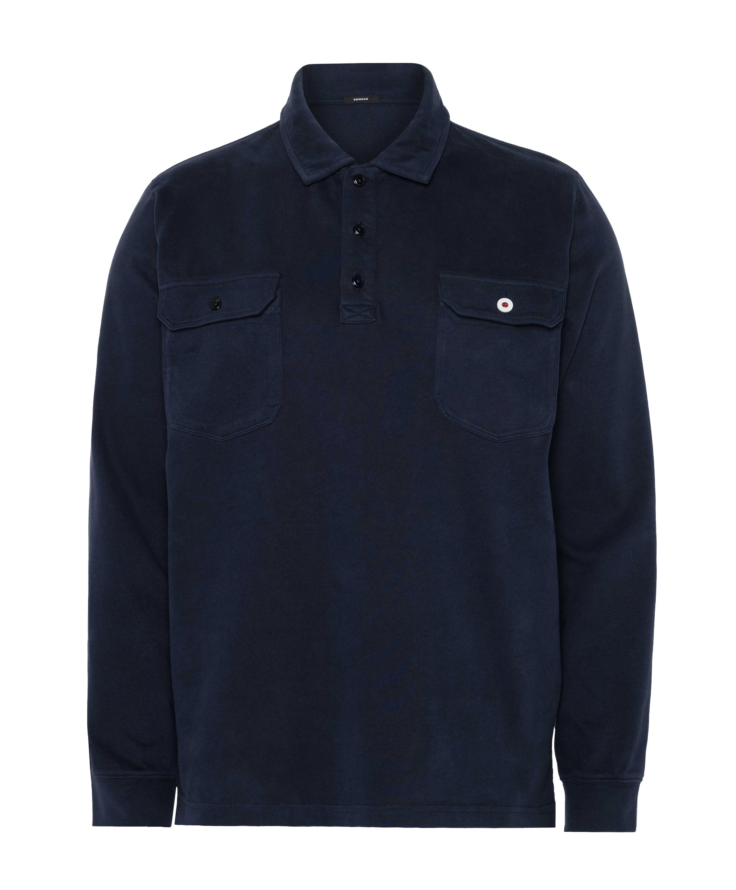 Heren polo blauw