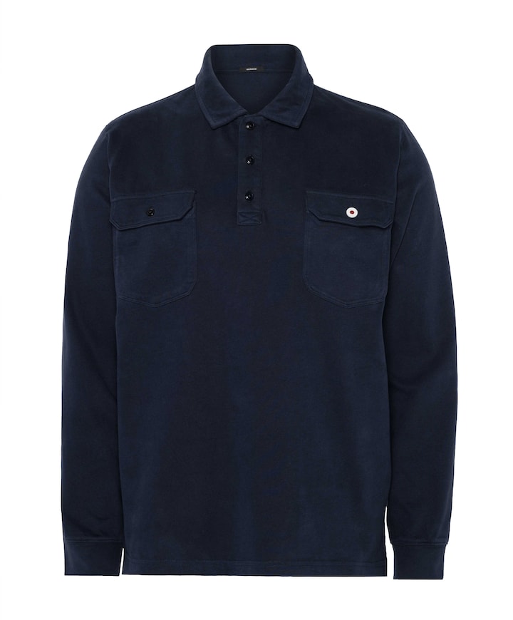 Heren polo blauw