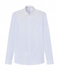 Heren overhemd lange mouw wit